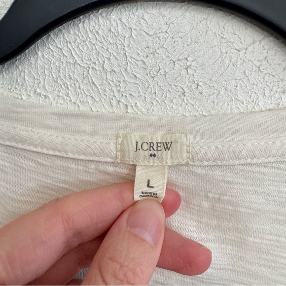 J. Crew Women’s Heathered Striped Tee Size Large - Picture 2 of 4